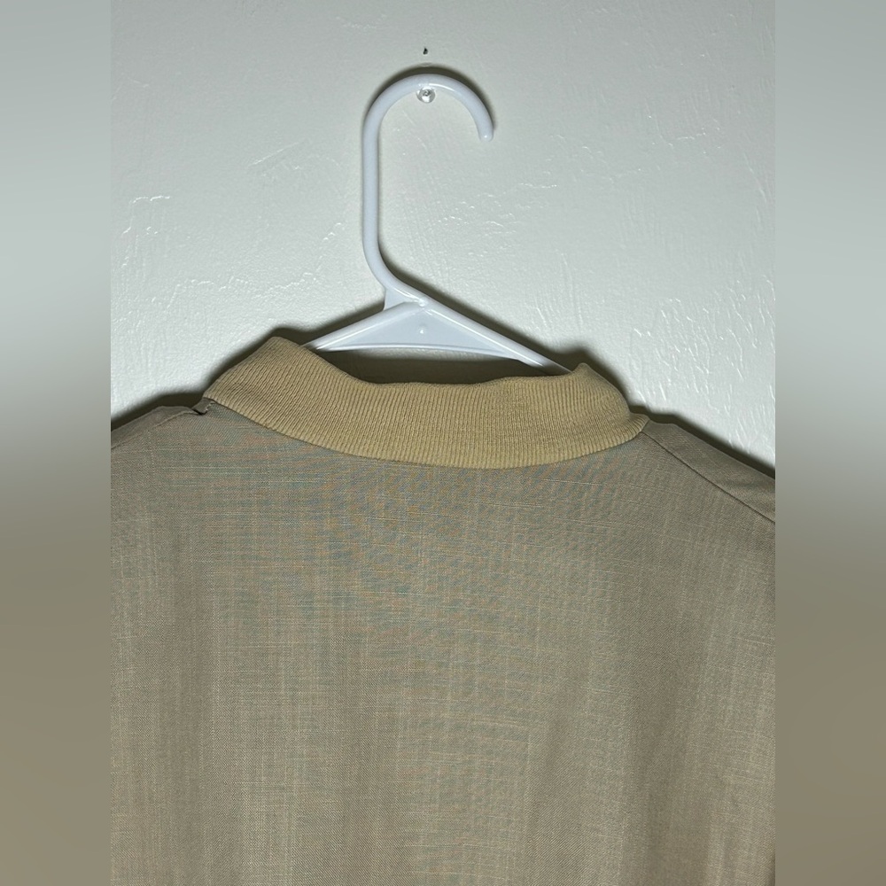 Vintage Alan Stuart Tan Bomber Jacket Mens Medium Made USA - Picture 7 of 10